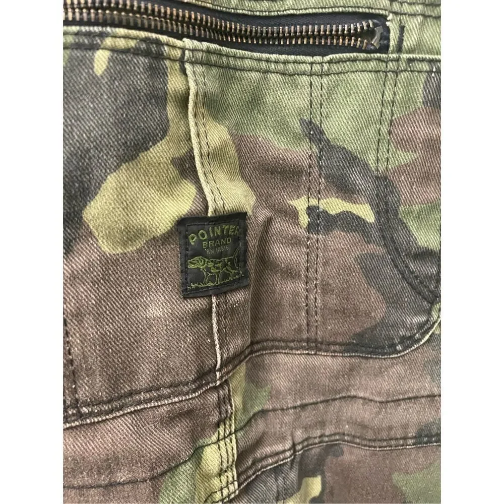 Camo Pointer Vintage Hiphop distressed Camouflage Overalls Pointer Brand Overval
